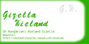 gizella wieland business card